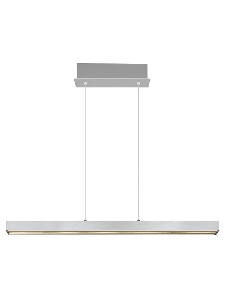 LED-Hängeleuchte "Ethan" in Hellgrau - (B)150 x (H)150 x (T)7,5 cm