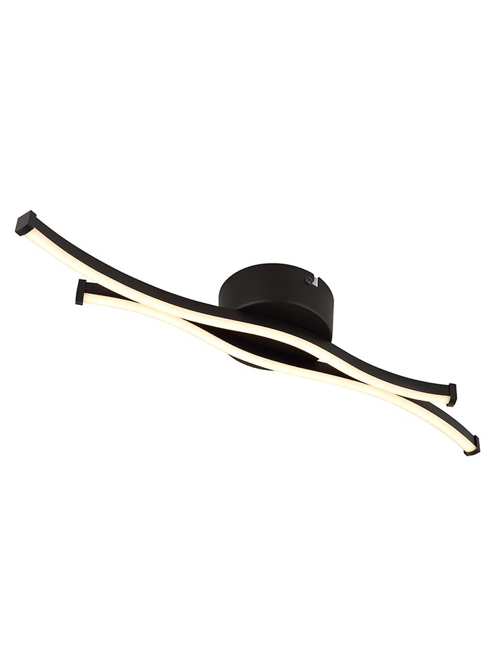 LED-Deckenleuchte "Boyd" in Schwarz - (B)47,6 x (H)5,6 x (T)10 cm