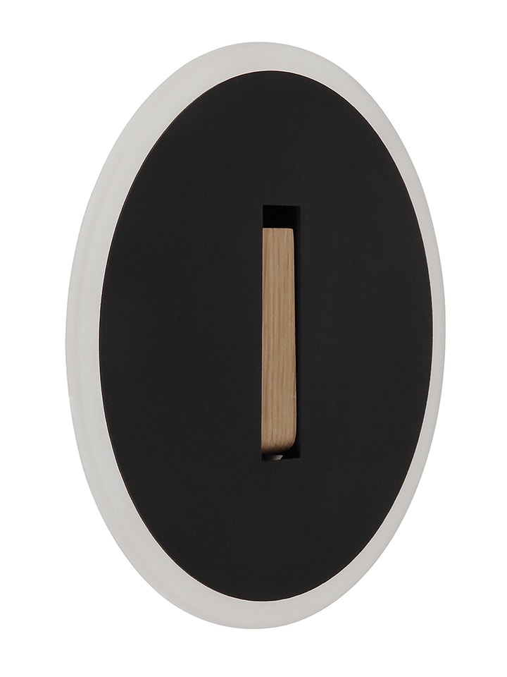 LED-Wandleuchte "Avery" in Schwarz - Ø 20,5 cm