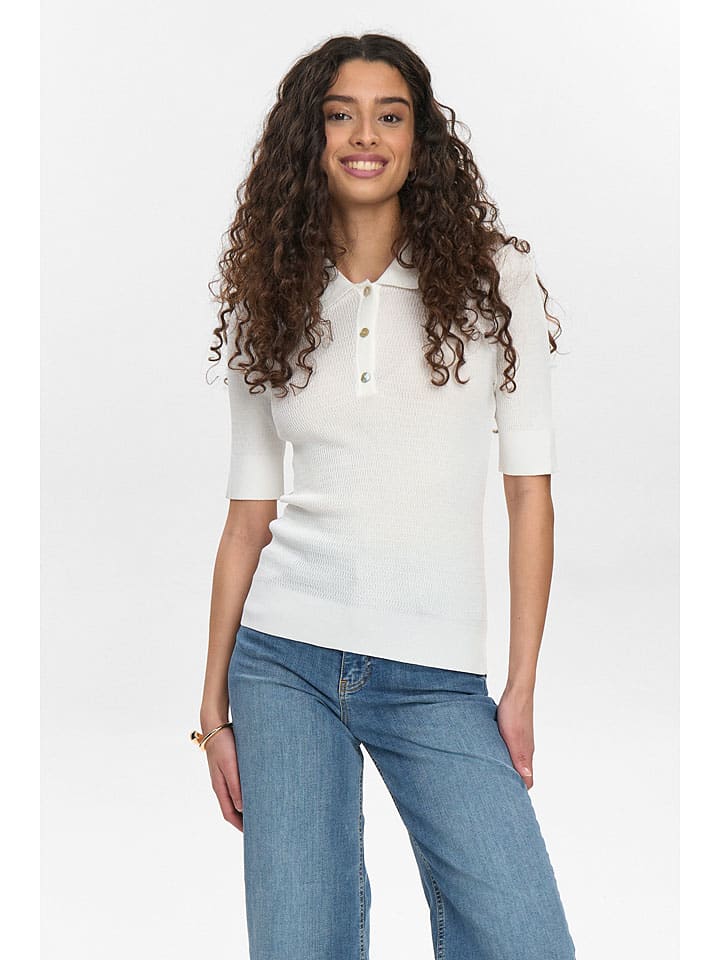 Koszulka polo "Nucilia" w kolorze białym