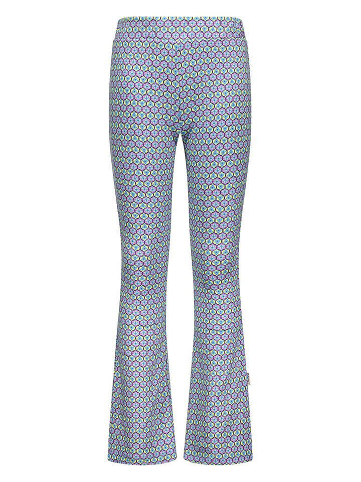 Schlagleggings "Phoebe" in Lila/ Hellblau/ Gelb