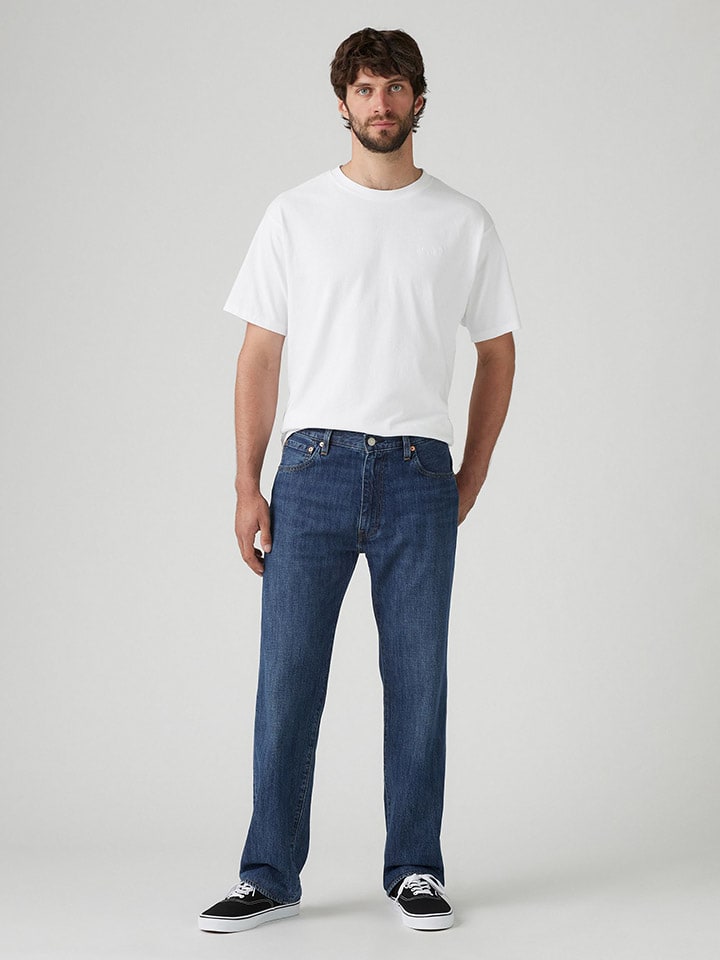Dżinsy "555" - Relaxed fit - w kolorze granatowym