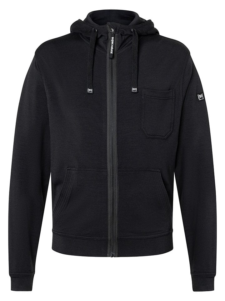 Sweatjacke "Solution" in Schwarz