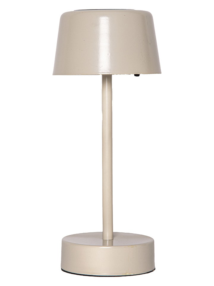 Solarna lampa LED "Solei" w kolorze beżowym - 12 x 26,5 cm
