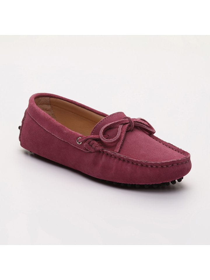 Leder-Mokassins "Newton" in Pink