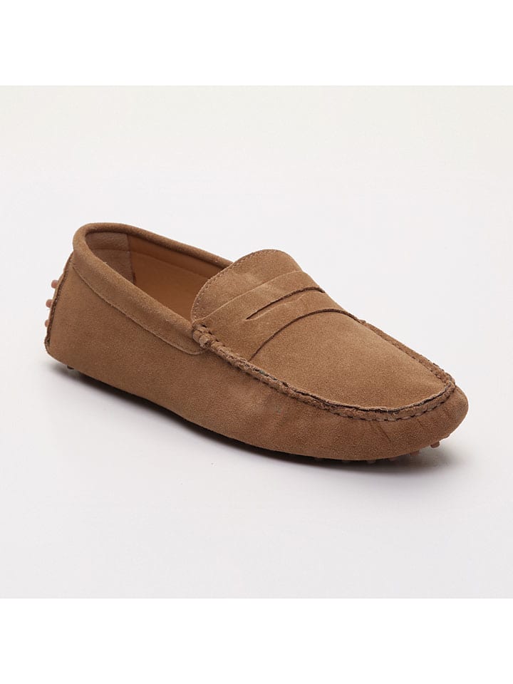 Leder-Mokassins "Cole" in Hellbraun