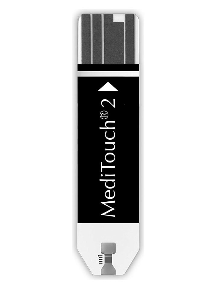 Paski (50 szt.) "MediTouch 2" w kolorze czarnym do glukometru
