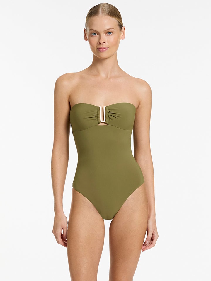 Strój kąpielowy w kolorze khaki