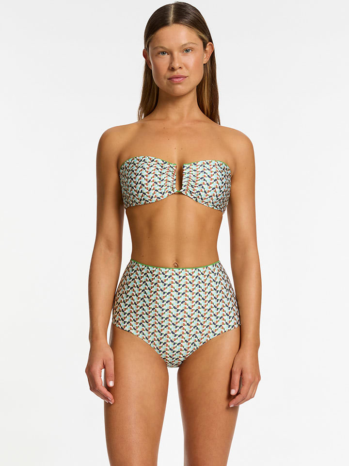 Biustonosz bikini ze wzorem