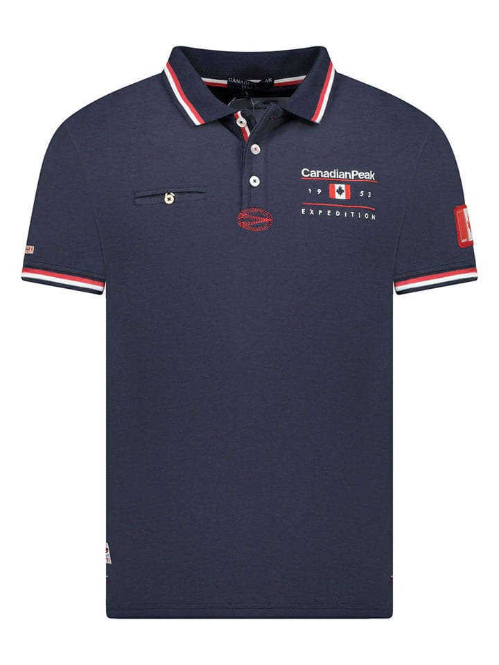 Koszulka polo "Konbustybleak" w kolorze granatowym