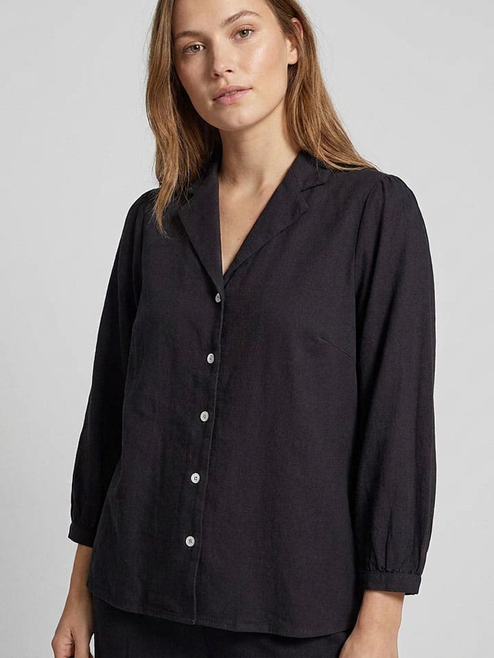 Blouse auberginekleurig
