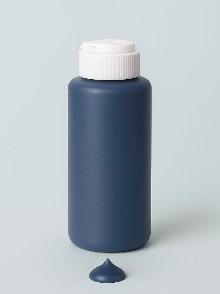 Farba w kolorze niebieskim do tkanin - 125 ml