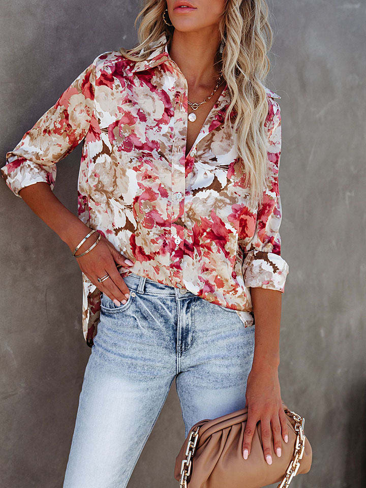Bluse in Bunt
