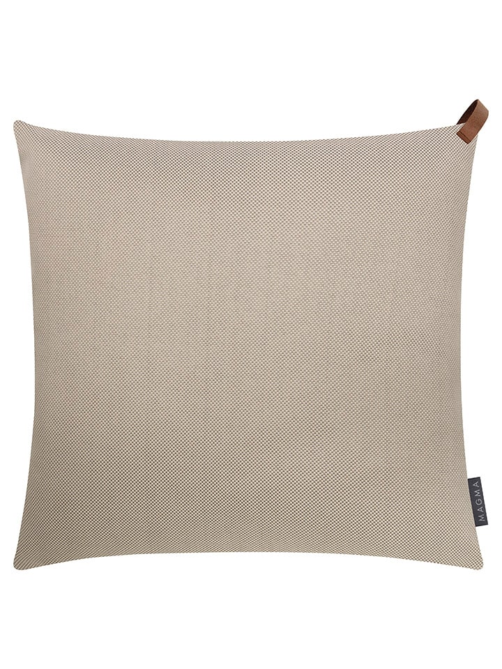 Poszewka outdoorowa "Korfu" w kolorze szarobrązowym na poduszkę - 50 x 50 cm
