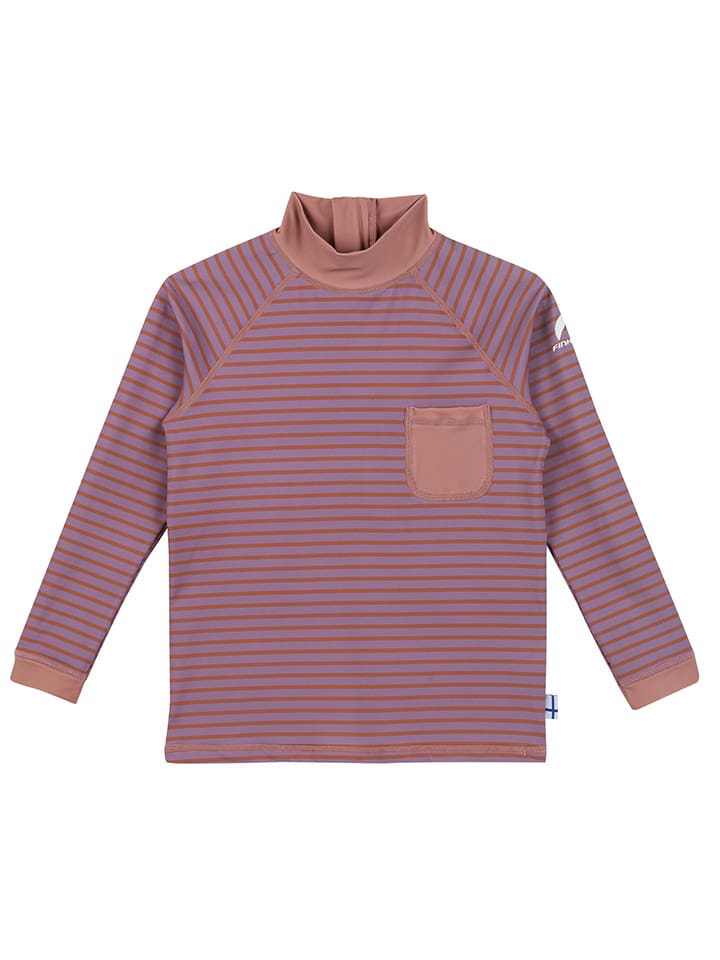 Badeshirt "Delfiini" in Lila/ Hellbraun
