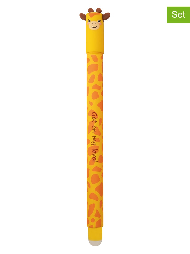 Długopisy żelowe (3 szt.) "Erase it! - Giraffe"