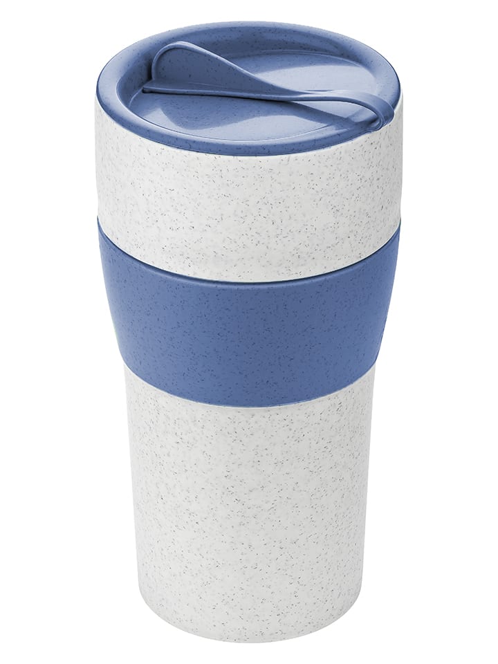 Becher "Aroma To Go XL" in Weiß/ Blau - 700 ml