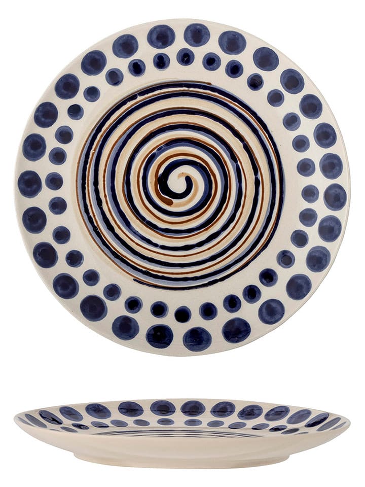 Frühstücksteller "Shama" in Blau/ Orange - Ø 20,5 cm