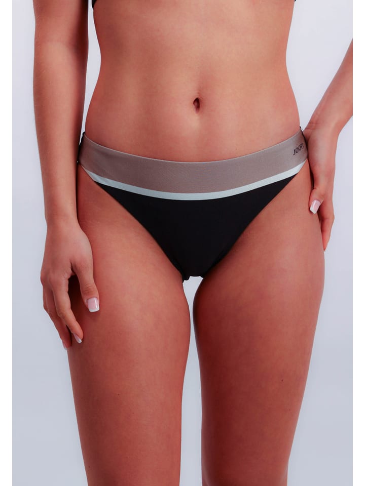 Bikinislip beige/wit/zwart