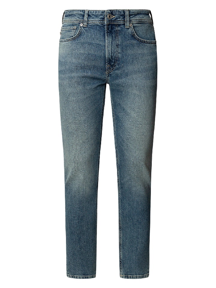 Dżinsy - Tapered fit - w kolorze granatowym
