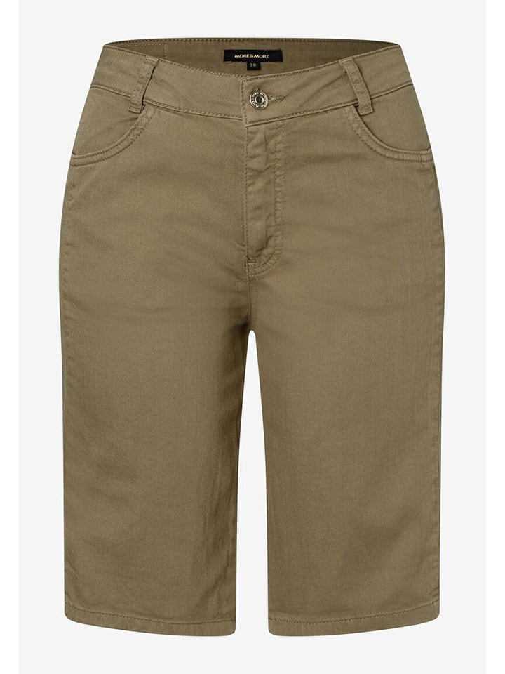 Bermudy dżinsowe w kolorze khaki
