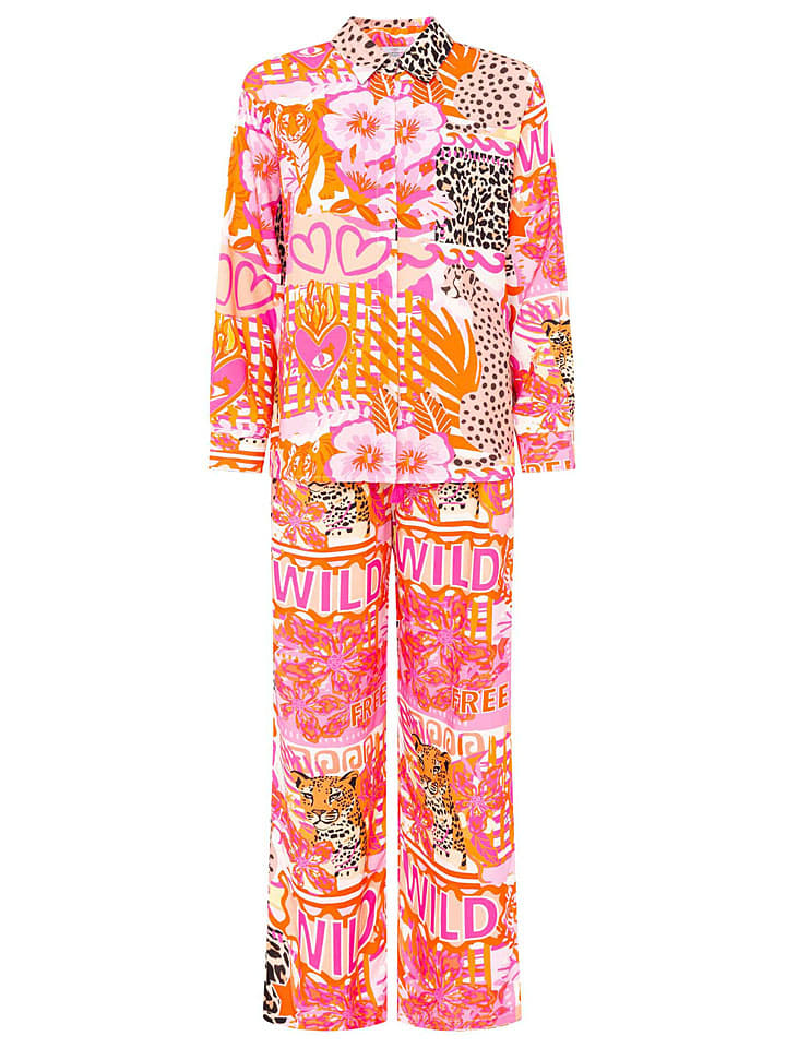2tlg. Outfit "Wild Leopard" in Bunt