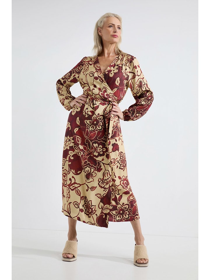 Kleid "Alise" in Rot/ Gelb