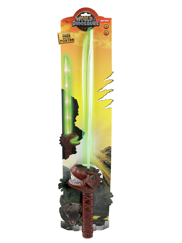 Lichtschwert -T-Rex Dino - ab 4 Jahren (Überraschungsprodukt)