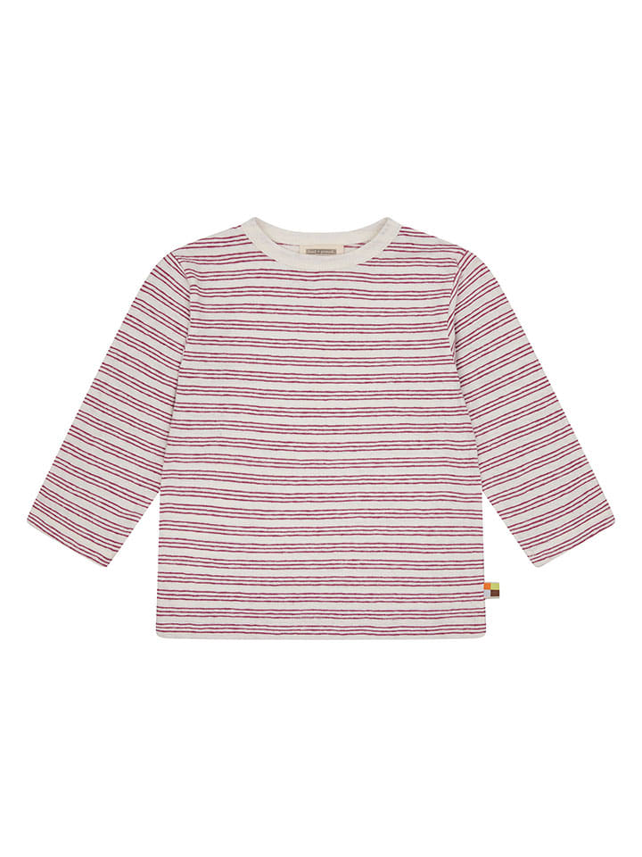 Longsleeve in Creme/ Pink
