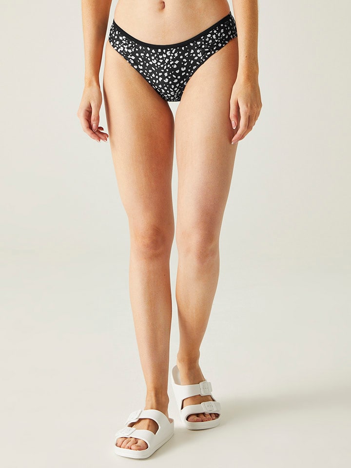 Bikinislip "Aceana" zwart/wit
