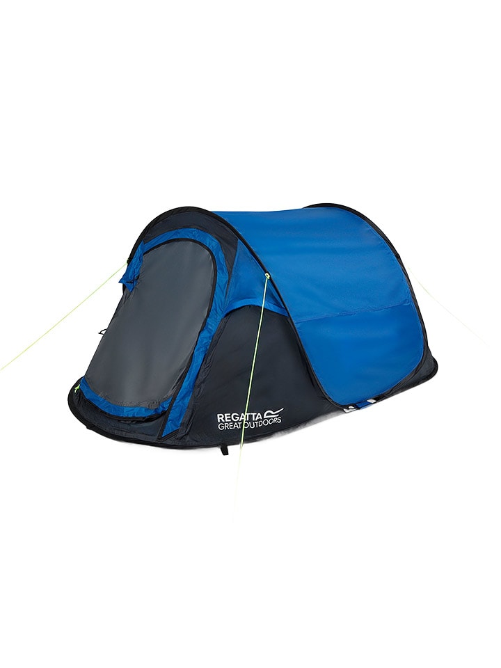 Pop-Up-Zelt "Malawi II" in Blau/ Grau - (L)220 x (B)90 x (H)120 cm