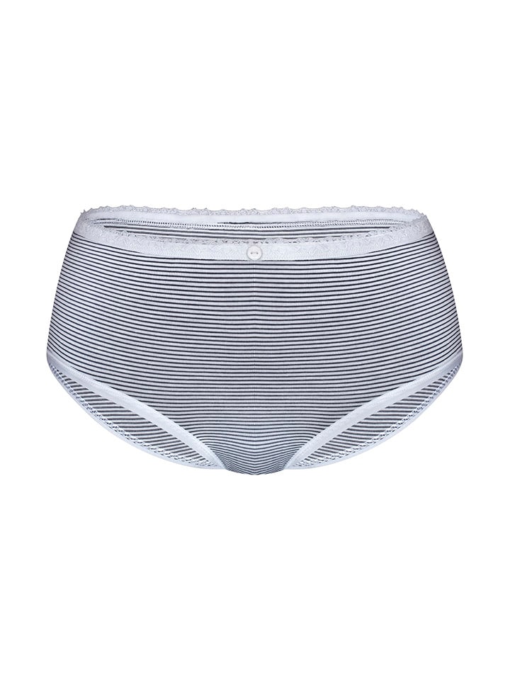 Panty in Dunkelblau/ Weiß