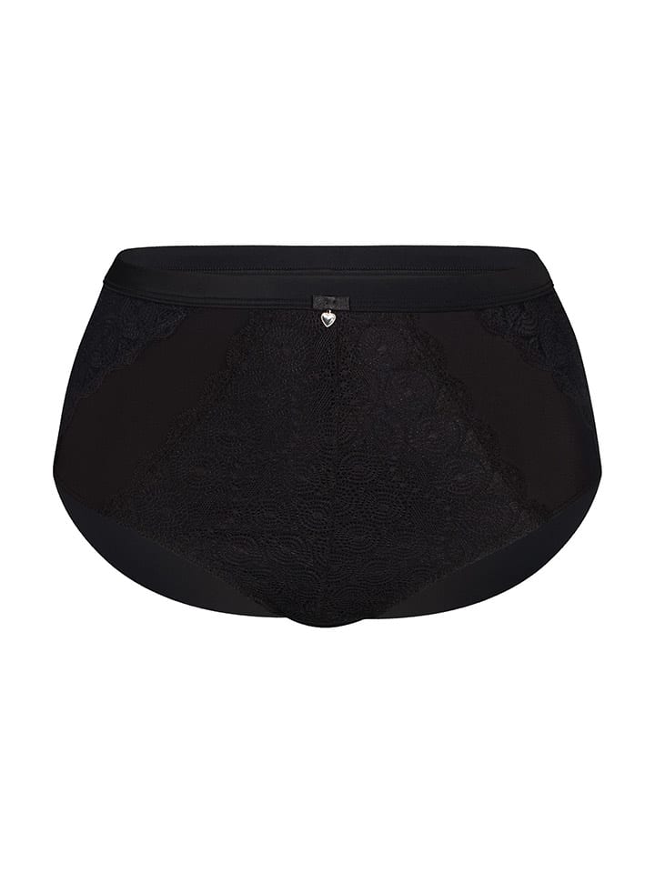 Pełne figi high waist w kolorze czarnym