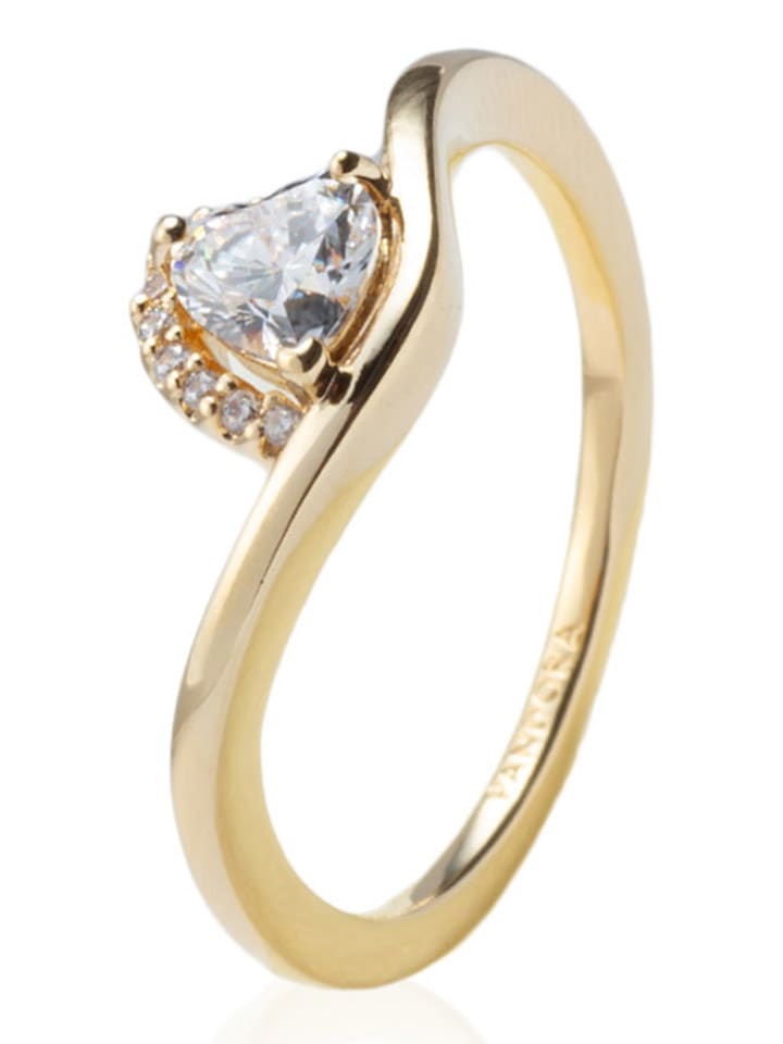 Vergold. Ring mit Edelsteinen