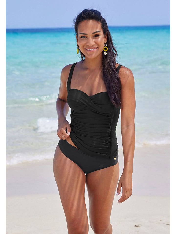 Tankini-Oberteil in Schwarz