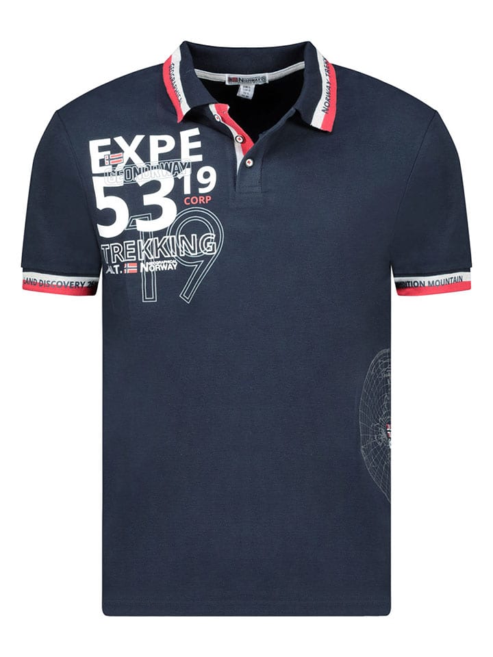 Koszulka polo "Krug" w kolorze granatowym