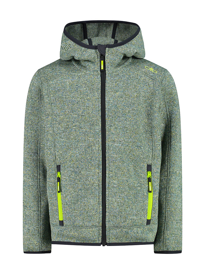 CMP Jungen Fleecejacke Mit Streifen – Warm, Bequem, Mit Kapuze Und Reißverschluss