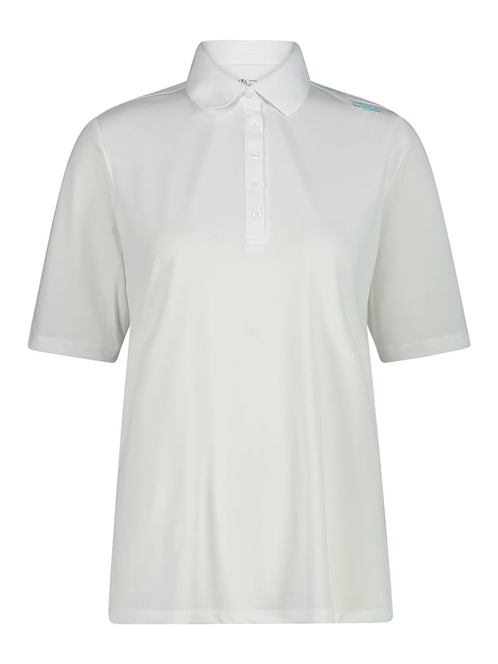 Funktionspoloshirt in Weiß