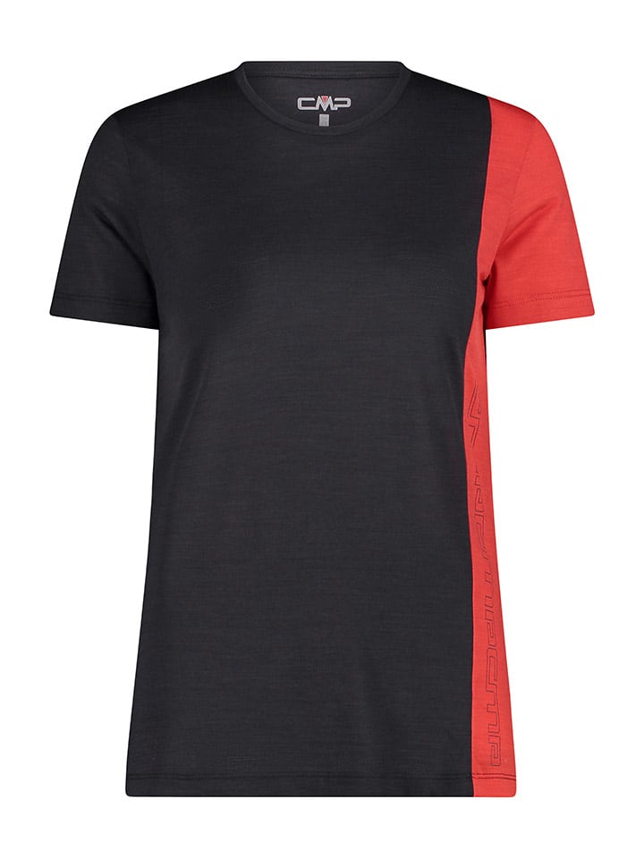 Funktionsshirt in Schwarz/ Orange