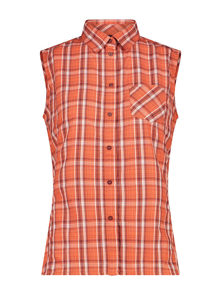 Functionele blouse oranje