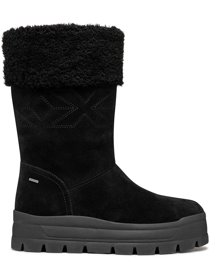 Leren winterlaarzen "Spherica" zwart