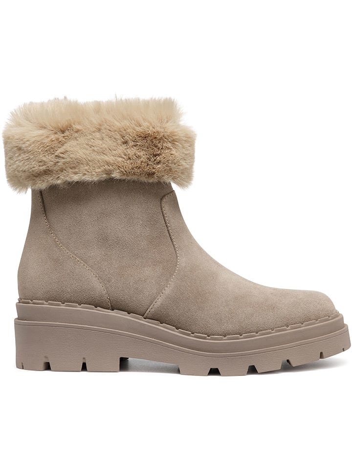 Leder-Boots "Felleny" in Beige