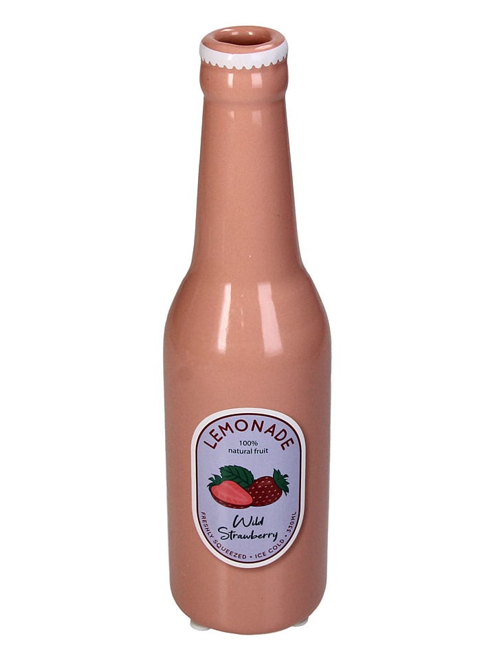 Wazon "Lemonade" w kolorze brzoskwiniowym - wys. 24 x Ø 6,5 cm
