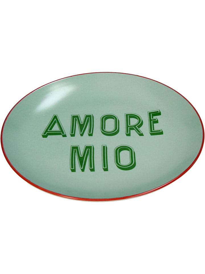 Frühstücksteller ''Amore Mio'' in Mint/ Grün - Ø 20,5 cm