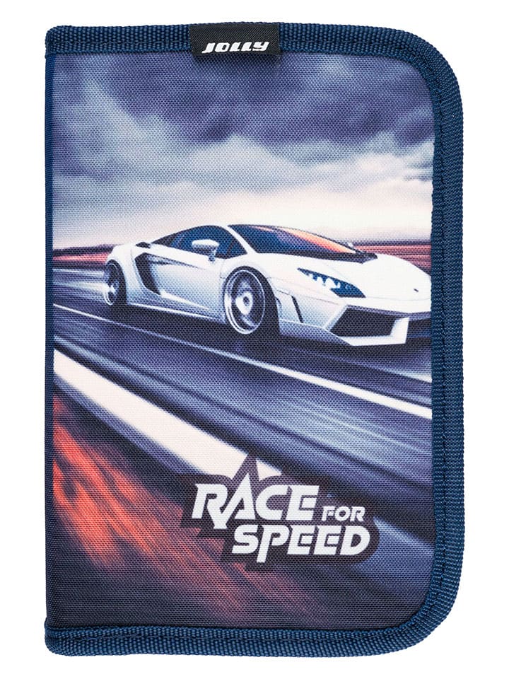 30tlg. Federmäppchen "Race" in Schwarz