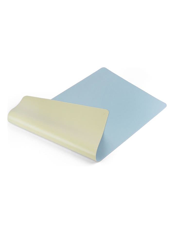 Bureaumat groen/lichtblauw - (L)90 x (B)45 cm