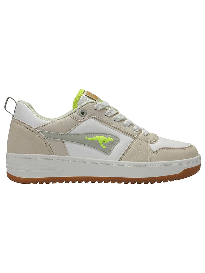 Sneakersy "K-Top Juna" w kolorze biało-beżowo-żółtym