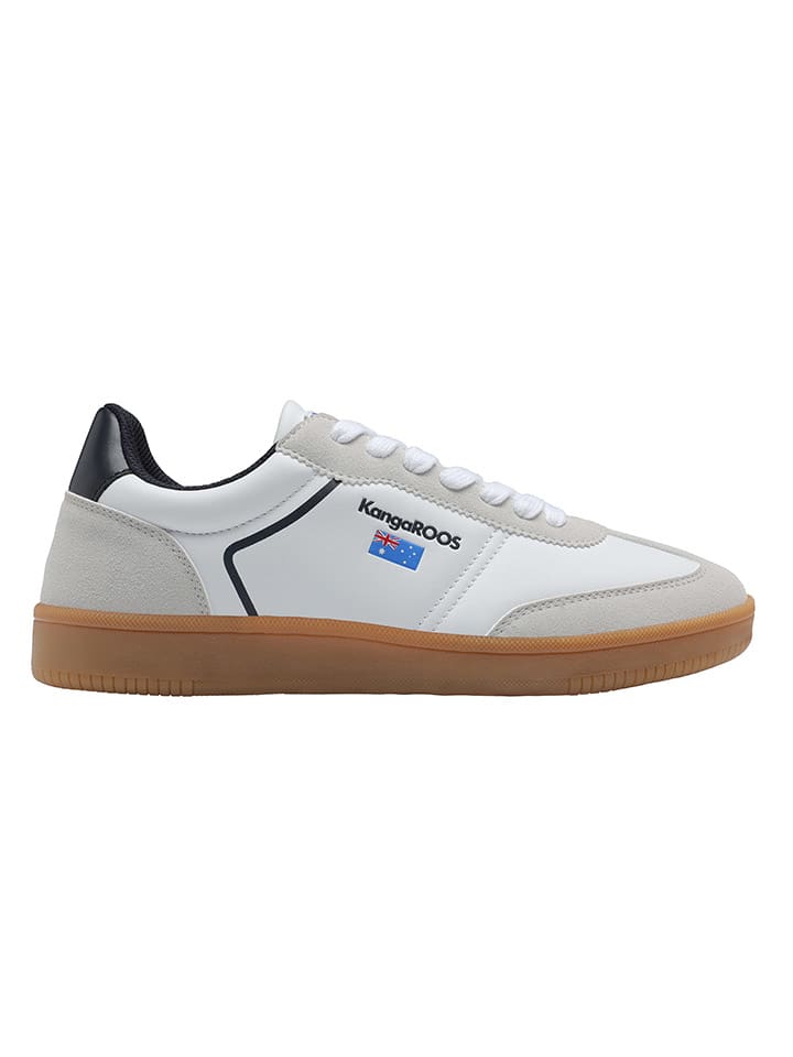 Sneakers "K-Nes Larry" in Weiß/ Beige/ Schwarz