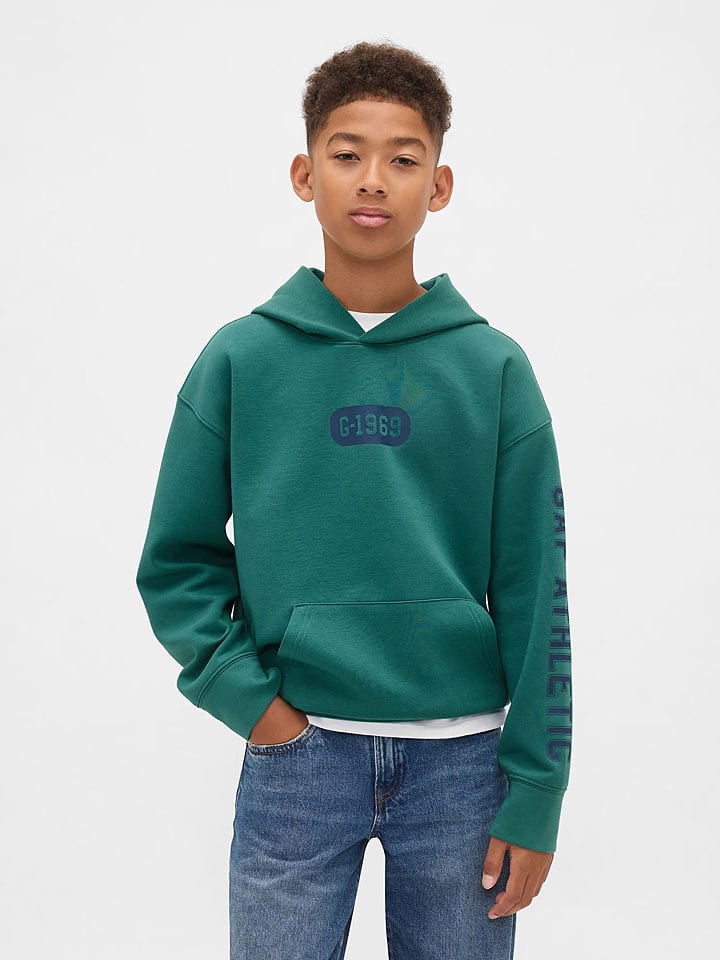 Hoodie in Grün