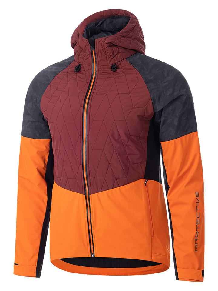 Winterjacke ''P-Flash'' in Orange/ Rot/ Schwarz